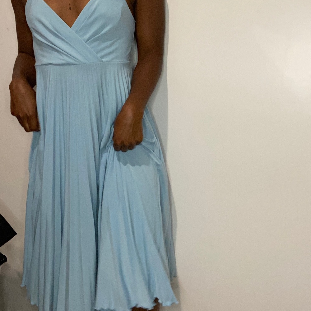 Maxi pleated dress